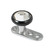 Titanium Dermal Anchor with Black Titanium Jewelled Disk Top - SKU 11328