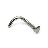 Steel Heart Nose Stud - SKU 11691