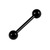 Black Steel Micro Barbells 1.2mm - SKU 12465