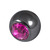 Black Steel Threaded Jewelled Balls (1.2x3mm) - SKU 12609