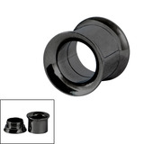 Black Steel Internal Thread Double Flared Eyelet - SKU 18568