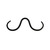 Black Steel Septum Moustache - SKU 19392