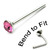 Crystal Nose Stud (Bend to fit) (ST2 ST3) - SKU 19562