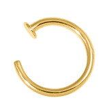 22ct Gold Steel Open Nose Ring - SKU 26022