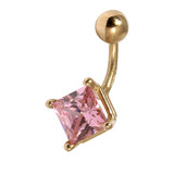 Belly Bars - Many Styles - 9ct Gold With Jewels – Bodyjewellery.co.uk