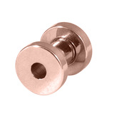 Rose Gold Steel Screw Flesh Tunnel - SKU 29233