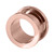 Rose Gold Steel Screw Flesh Tunnel - SKU 29238