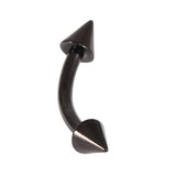 Black Steel Coned Micro Curved Bar 1.2mm - SKU 29900