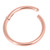 Rose Gold Steel Hinged Segment Ring (Clicker) - SKU 31134