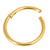 22ct Gold Steel Hinged Segment Ring (Clicker) - SKU 32372