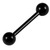 Black Titanium Barbells 1.6mm 6-26mm - SKU 33886