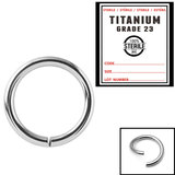 Sterile Titanium Continuous Twist Rings - SKU 34676