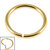 Gold Steel Continuous Twist Rings - SKU 37479