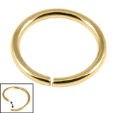 Gold Steel Continuous Twist Rings - SKU 37480