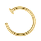 Gold Steel Open Nose Ring - SKU 38005