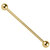 Gold Titanium Industrial Scaffold Barbell 1.6mm - SKU 38074