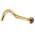 Gold Titanium Jewelled Nose Stud - SKU 38093