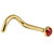 Gold Titanium Jewelled Nose Stud - SKU 38094