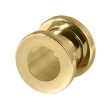 Gold Steel Screw Flesh Tunnel - SKU 38429