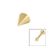 Gold Steel Cones - SKU 41736