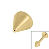 Gold Steel Cones - SKU 41737