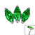 Titanium Claw Set 3 CZ Jewel Marquise Fan for Internal Thread shafts in 1.2mm - SKU 67941