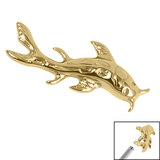 Titanium Koi Fish for Internal Thread shafts in 1.2mm - SKU 68582