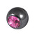 Black Titanium Jewelled Balls 1.2x3mm - SKU 6862