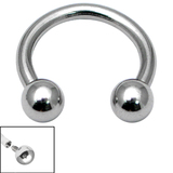 Titanium Internally Threaded Circular Barbells (CBB) (Horseshoes) 1.2mm - SKU 68709