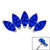 Titanium Claw Set 5 CZ Jewel Marquise Fan for Internal Thread shafts in 1.2mm - SKU 68774