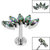 Titanium Internally Threaded Labrets 1.2mm - Titanium Claw Set 5 CZ Jewel Marquise Fan - SKU 68802