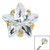 Titanium Claw Set CZ Jewelled Star for Internal Thread Shafts in 1.2mm - SKU 68897