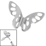 Titanium Threadless (Bend fit) Titanium Fluttering Butterfly - SKU 69030