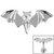 Titanium Flying Vampire Bat for Internal Thread shafts in 1.2mm - SKU 69408