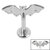 Titanium Internally Threaded Labrets 1.2mm - Titanium Flying Vampire Bat - SKU 69411