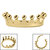 Titanium Princess Crown Hinged Clicker Ring - SKU 69496