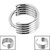 Titanium Stacked 5 Band Hinged Clicker Ring - SKU 69699