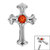 Titanium Claw Set Jewelled Cross Top for Internal Thread shafts in 1.2mm - SKU 69869