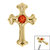 Titanium Claw Set Jewelled Cross Top for Internal Thread shafts in 1.2mm - SKU 69870