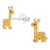 Sterling Silver Giraffe Ear Stud Earrings - SKU 69929