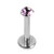 Titanium Internally Threaded Labrets 1.2mm - Titanium Claw Set Jewelled Round Stone Tops - SKU 70721