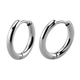 Titanium Huggie Ear Clicker Rings - Round (pairs)  - SKU 70900