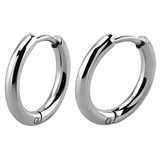 Titanium Huggie Ear Clicker Rings - Round (pairs)  - SKU 70901