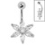 Belly Bar - Steel St Bernards Lily Flower - SKU 70906