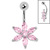 Belly Bar - Steel St Bernards Lily Flower - SKU 70908