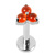 Titanium Internally Threaded Labrets 1.2mm - Titanium Claw Set Carnelian Trinity stone top - SKU 70998