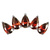 Titanium Claw Set Jewelled  Diadem for Internal Thread shafts in 1.2mm - SKU 71355