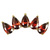 Titanium Claw Set Jewelled  Diadem for Internal Thread shafts in 1.2mm - SKU 71356