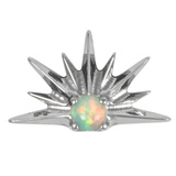 Titanium Claw Set Opal Radiant Sunset for Internal Thread shafts in 1.2mm - SKU 71407