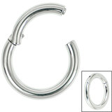 Titanium Large Gauge Hinged Segment Ring (Clicker) - SKU 71427